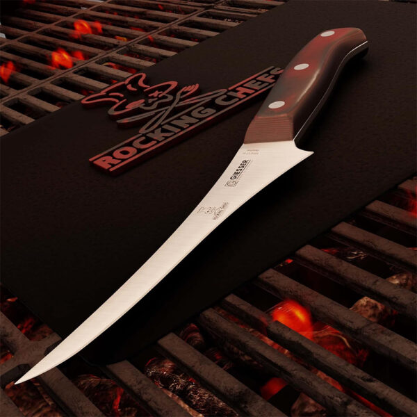 Шефски нож Giesser серия PremiumCut Filet No 1, Rocking Chefs, Micarta 17 см острие