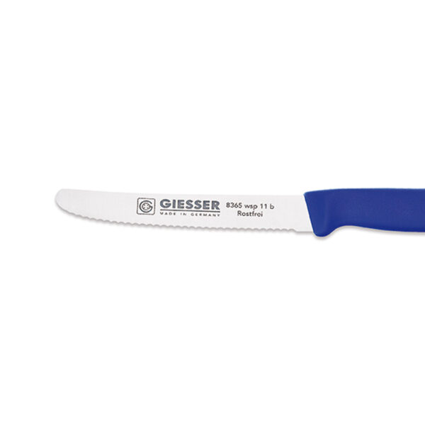 Универсален нож Giesser, син 8365 wsp 11b, назъбен ръб, 11 см острие